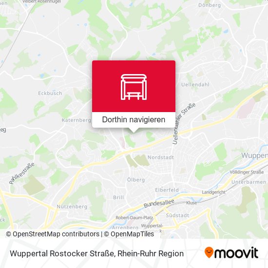Wuppertal Rostocker Straße Karte