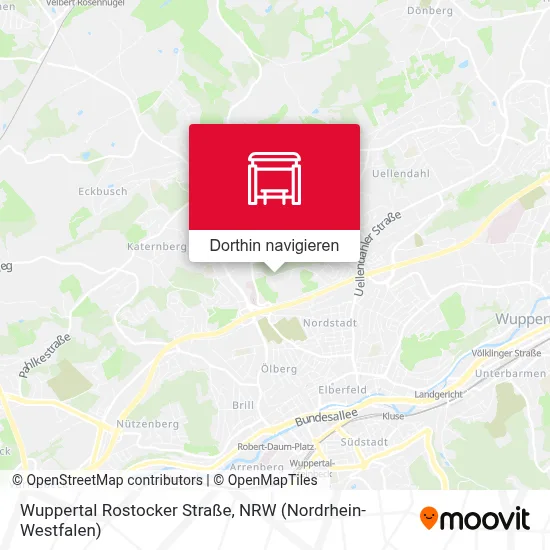 Wuppertal Rostocker Straße Karte