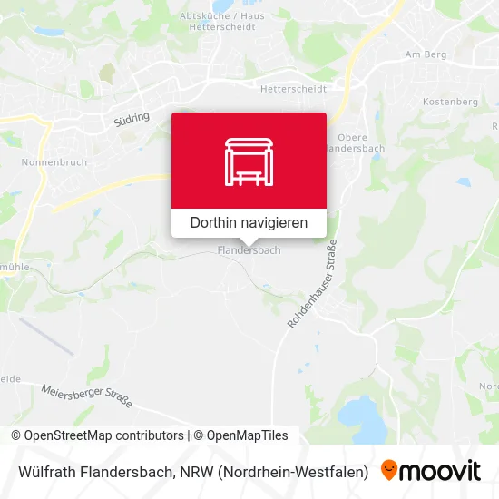 Wülfrath Flandersbach Karte