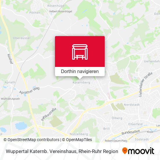 Wuppertal Katernb. Vereinshaus Karte