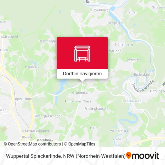 Wuppertal Spieckerlinde Karte