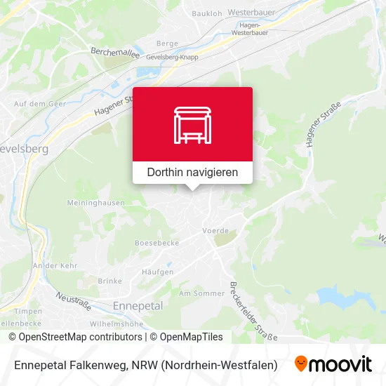 Ennepetal Falkenweg Karte