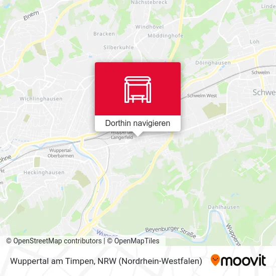 Wuppertal am Timpen Karte