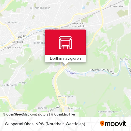 Wuppertal Öhde Karte