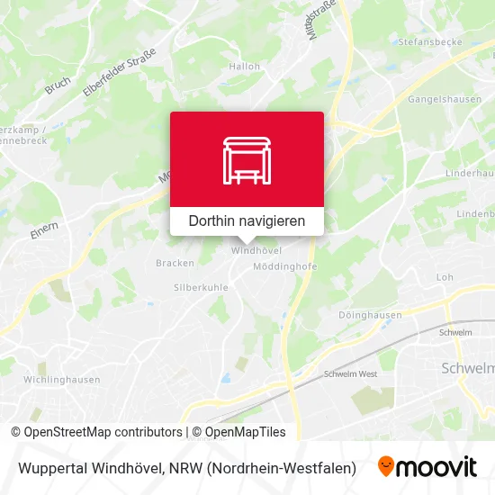 Wuppertal Windhövel Karte