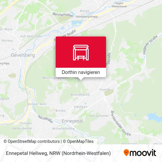 Ennepetal Hellweg Karte