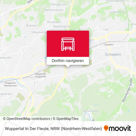 Wuppertal In Der Fleute Karte
