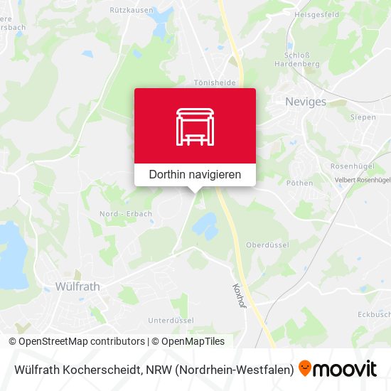 Wülfrath Kocherscheidt Karte