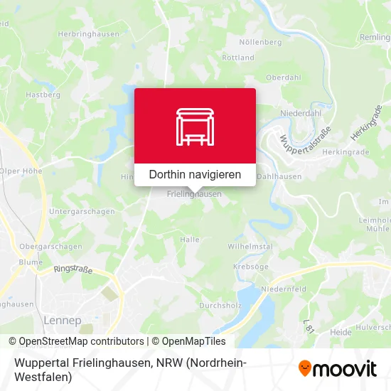 Wuppertal Frielinghausen Karte