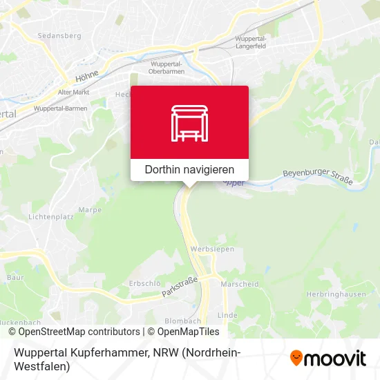 Wuppertal Kupferhammer Karte