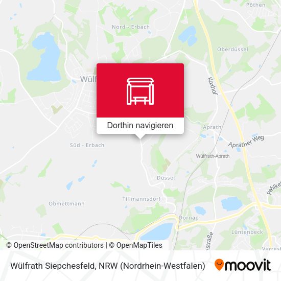 Wülfrath Siepchesfeld Karte