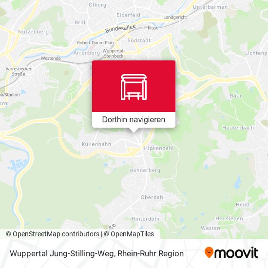 Wuppertal Jung-Stilling-Weg Karte