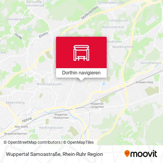 Wuppertal Samoastraße Karte