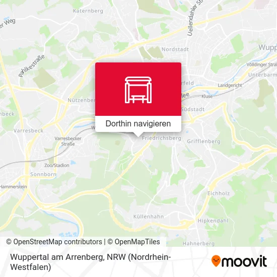 Wuppertal am Arrenberg Karte