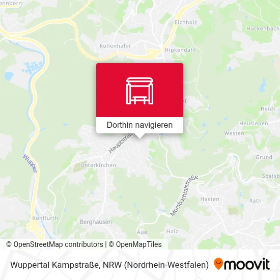 Wuppertal Kampstraße Karte