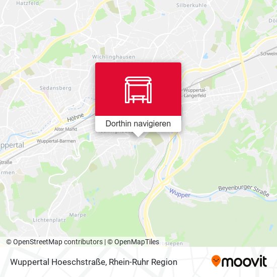 Wuppertal Hoeschstraße Karte