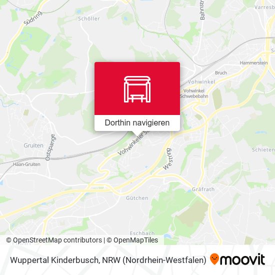 Wuppertal Kinderbusch Karte