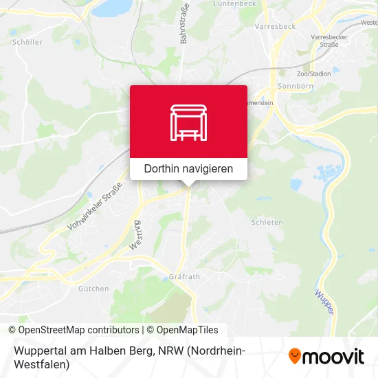 Wuppertal am Halben Berg Karte