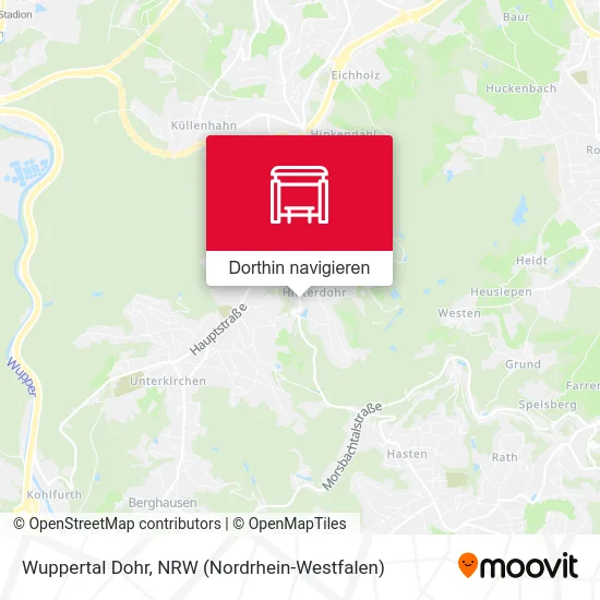 Wuppertal Dohr Karte