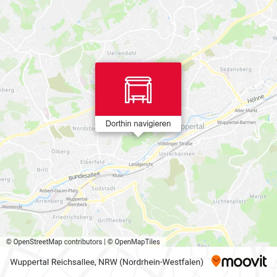 Wuppertal Reichsallee Karte
