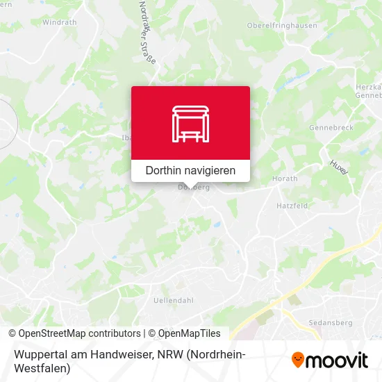 Wuppertal am Handweiser Karte