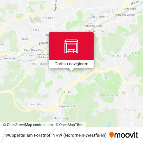 Wuppertal am Forsthof Karte