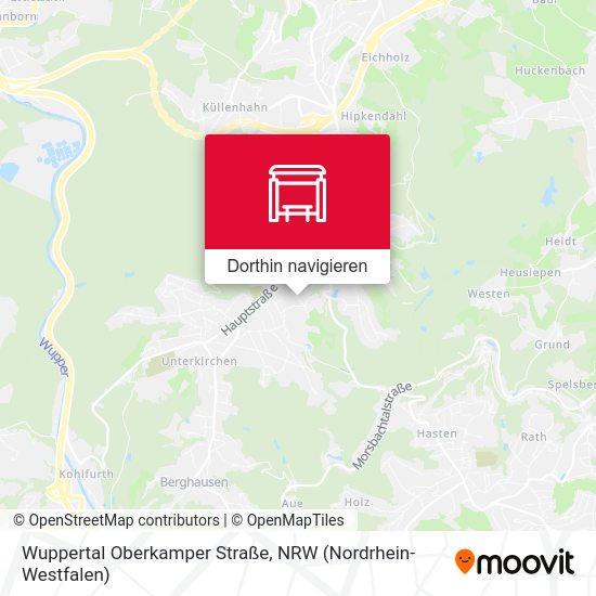 Wuppertal Oberkamper Straße Karte