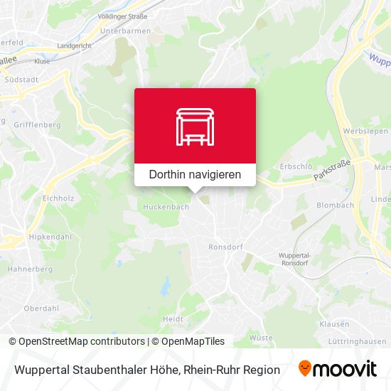 Wuppertal Staubenthaler Höhe Karte