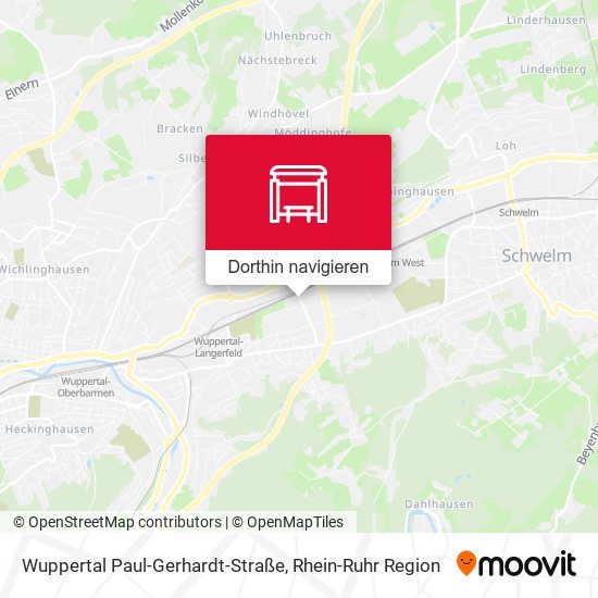 Wuppertal Paul-Gerhardt-Straße Karte
