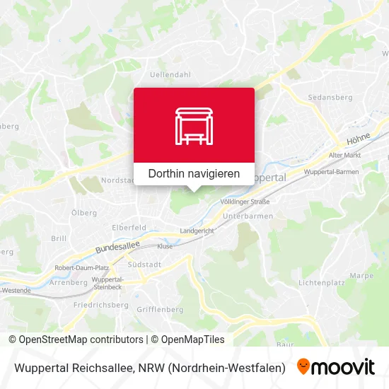 Wuppertal Reichsallee Karte