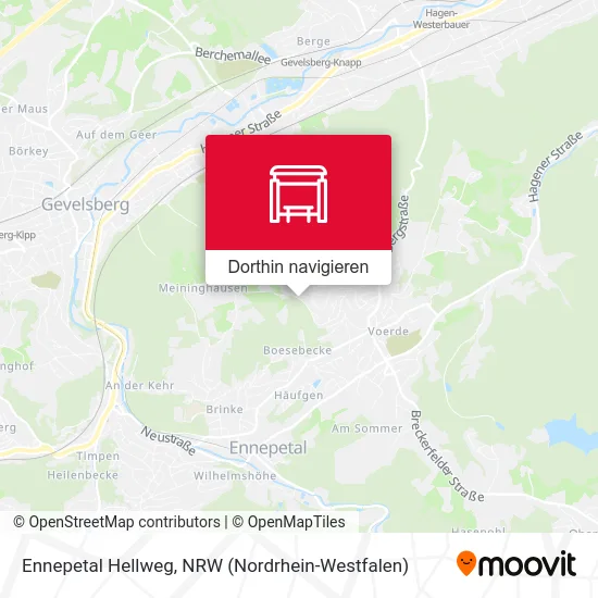 Ennepetal Hellweg Karte
