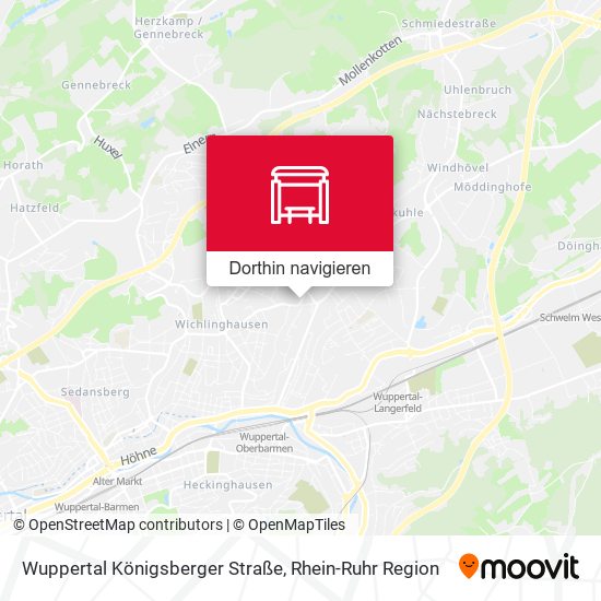 Wuppertal Königsberger Straße Karte