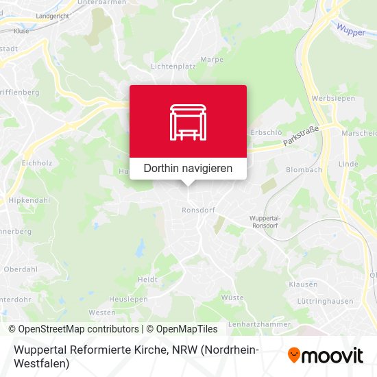 Wuppertal Reformierte Kirche Karte