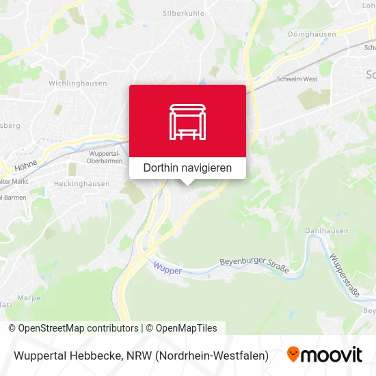 Wuppertal Hebbecke Karte
