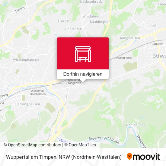 Wuppertal am Timpen Karte