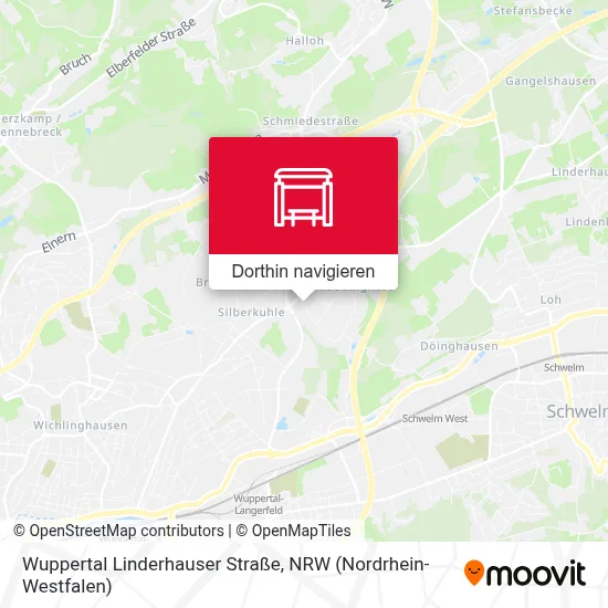 Wuppertal Linderhauser Straße Karte