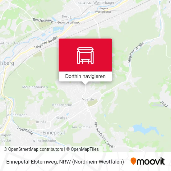Ennepetal Elsternweg Karte