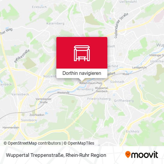 Wuppertal Treppenstraße Karte