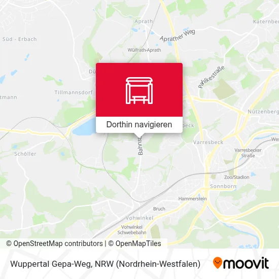 Wuppertal Gepa-Weg Karte