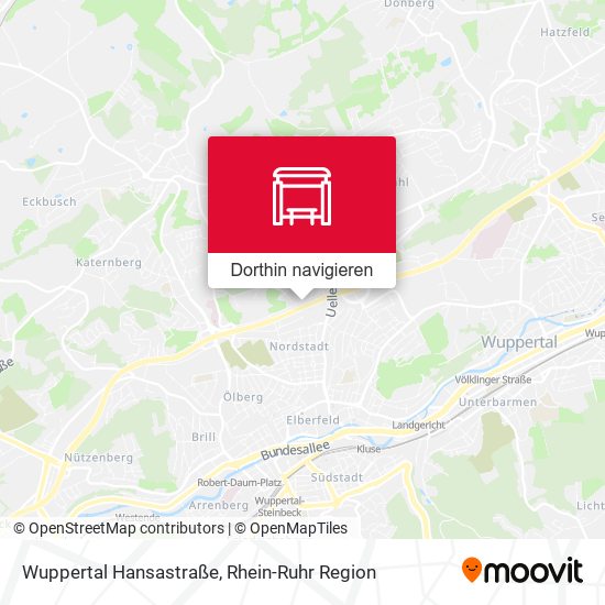 Wuppertal Hansastraße Karte