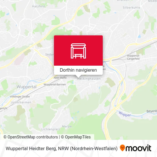 Wuppertal Heidter Berg Karte