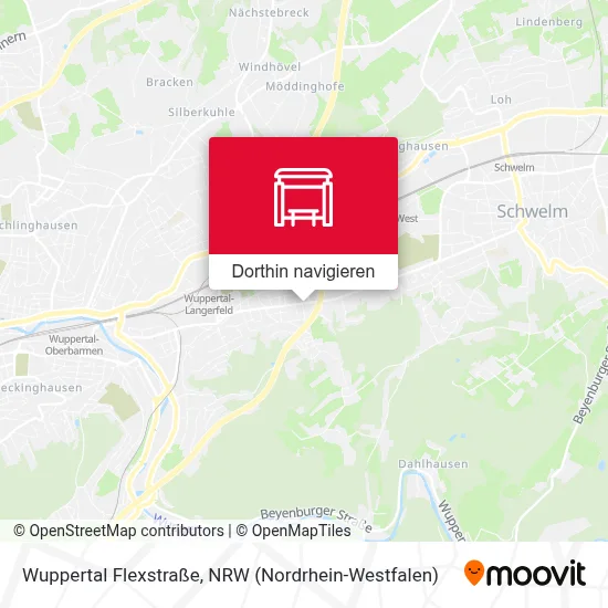 Wuppertal Flexstraße Karte