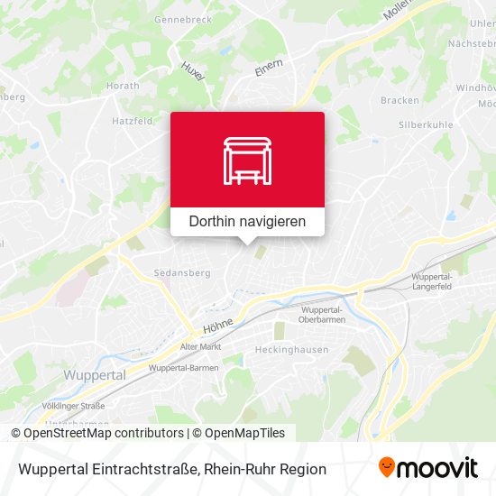 Wuppertal Eintrachtstraße Karte