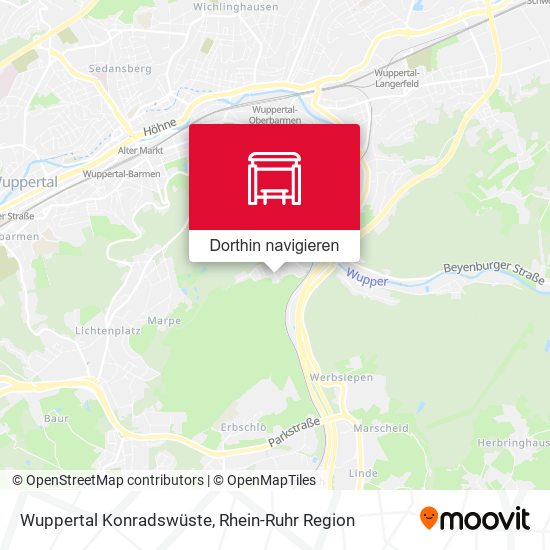 Wuppertal Konradswüste Karte