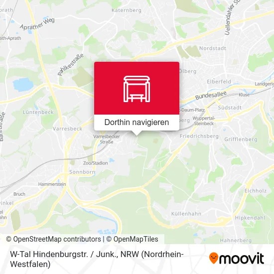 W-Tal Hindenburgstr. / Junk. Karte