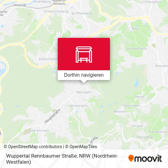 Wuppertal Rennbaumer Straße Karte