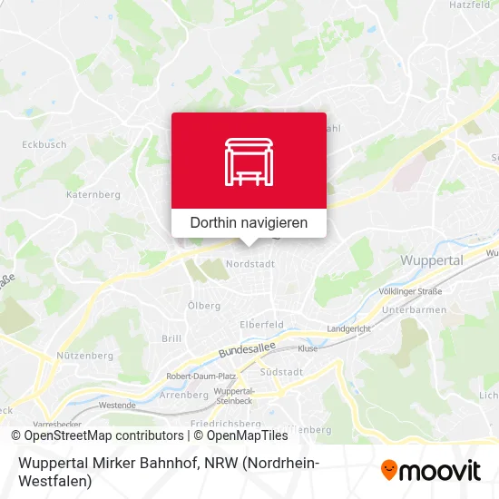 Wuppertal Mirker Bahnhof Karte