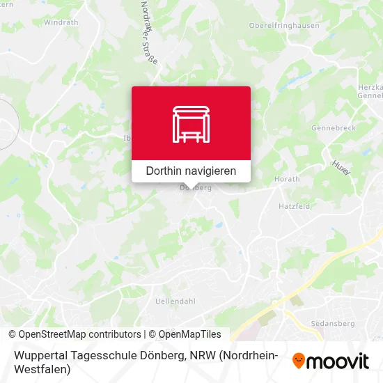Wuppertal Tagesschule Dönberg Karte