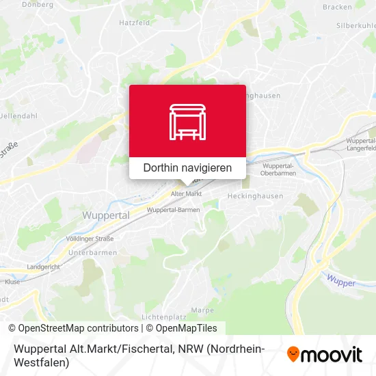 Wuppertal Alt.Markt/Fischertal Karte