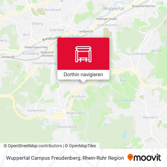 Wuppertal Campus Freudenberg Karte